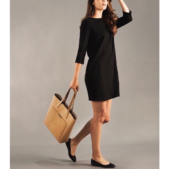 simple black work dress